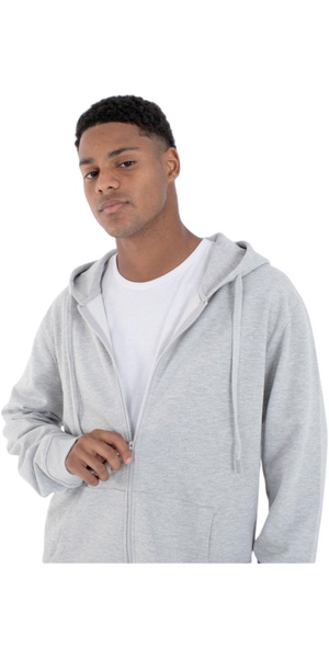 2026 Hurley Mens Nazare Zip Fleece Hoodie MFTEUN00005 - Grey Heather
